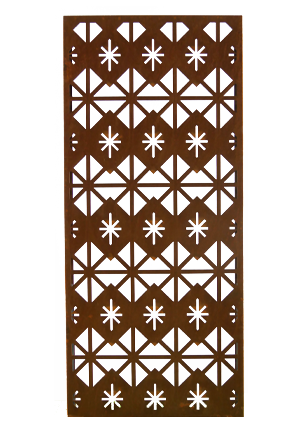 L'acier Corten jardin en métal rouillé panneau décoratif décoration /home  de morceaux de feuilles de fougère en acier Corten Clôture de l'écran de  métal - Chine Panneau en acier Corten, décoratifs
